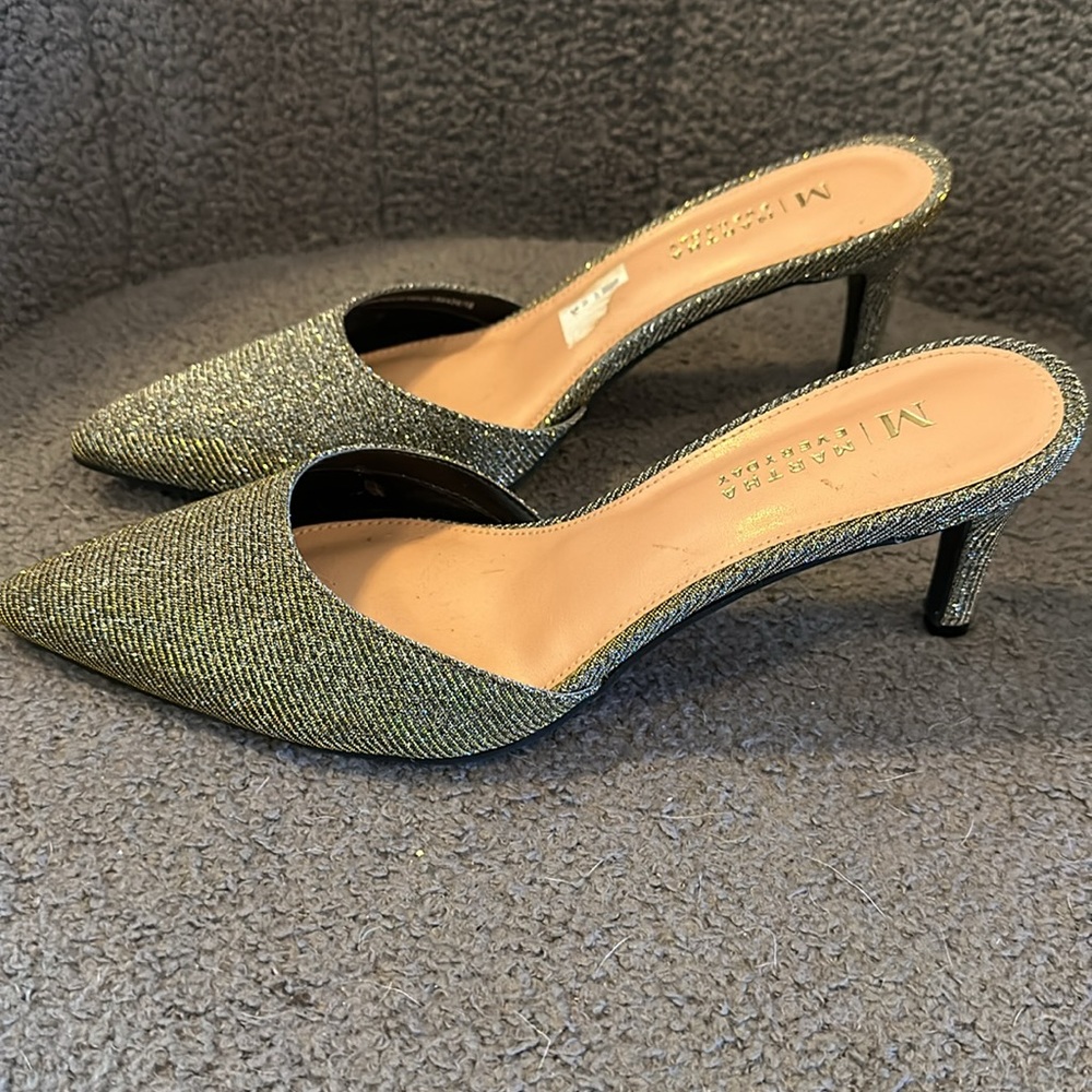 Martha Everyday Gold Metallic Heels - Picture 3 of 5
